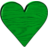 Wood Heart Green.ico Preview