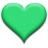 Puffy Heart - Green.ico Preview
