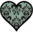 Heart Ornate Black.ico Preview