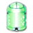 sparkly green recycling bin Empty.ico Preview