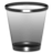 Black and Chrome Recycle Bin.ico Preview