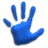 Blue Hand.ico Preview