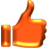 Thumb's Up - Orange.ico Preview