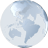 Cyberpunk Blue Globe.ico Preview