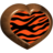 Heart Zebra Wood - Orange.ico