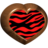 Heart Zebra Wood - Red.ico