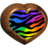 Heart Zebra Wood - Rainbow.ico