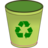 green recycle bin empty.ico Preview