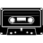 cassette black .ico Preview