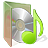 Music CD Folder-Green.ico Preview