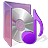 Music CD Folder-Purple.ico Preview