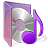 Music CD Folder-Purple.ico