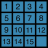 15 Puzzle Series 4 Blue .ico