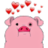 Piggy in love.ico Preview