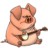pig with guitar.ico Preview