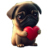 small Dog with big heart.ico Preview