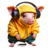 Piggy with Headphones.ico Preview