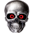 Chrome Skull 10.ico Preview