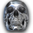 Chrome Skull 12.ico Preview