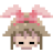 Pink Bunny ears effect (YUME 2KKI).ico Preview