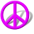Magenta Peace Sign.ico Preview