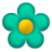 GM-Flower--Teal.ico Preview