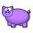 Piggie o,O - Purple Blk.ico Preview