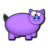 Piggie O.o - Purple Blk.ico Preview