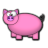 Piggie o,O - Pink Blk.ico Preview