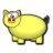 Piggie o,O - Yellow Blk.ico Preview