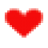 Heart icon, simple (16x16).ico Preview