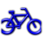 Simple Blue Bike.ico Preview