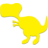 Tyrannosaurus - Yellow.ico Preview