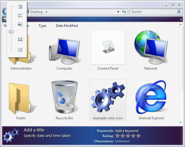 Screenshot Průzkumník ve Windows Vista