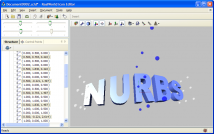 A NURBS volume defining a nonlinear transformation