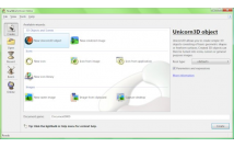 Creating new Unicorn3D document