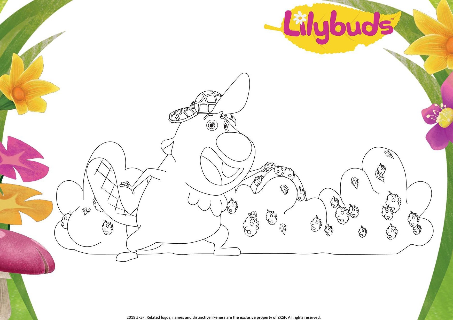 Bucky coloring sheet(Lilybuds) image