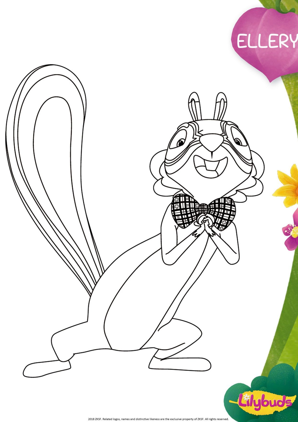 Ellery coloring sheet(Lilybuds) image