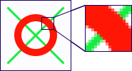 Raster image consists of pixels