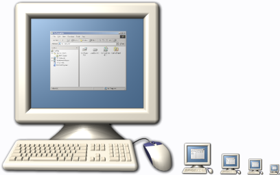 Personal computer icon