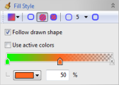 Configure color gradient