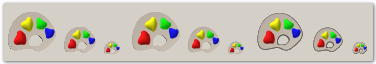 A looking glass image and the created icon