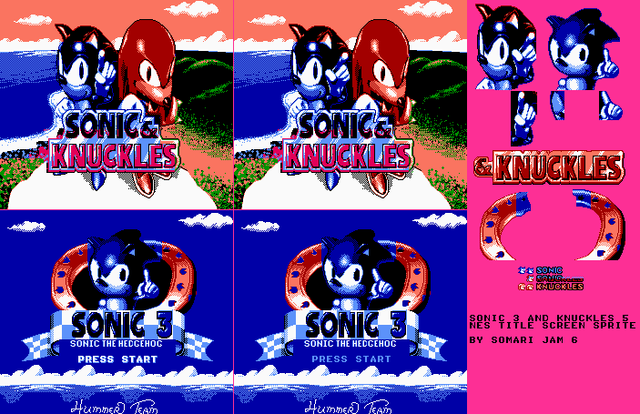 Sonic 3 & Sonic and Knuckles Title screens