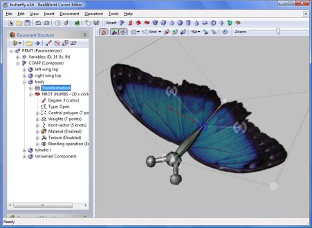 Create a 3D parametric module to be used for cursor creation