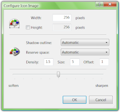 Configuring one of icon's images