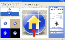 Adding projected shadow to an image