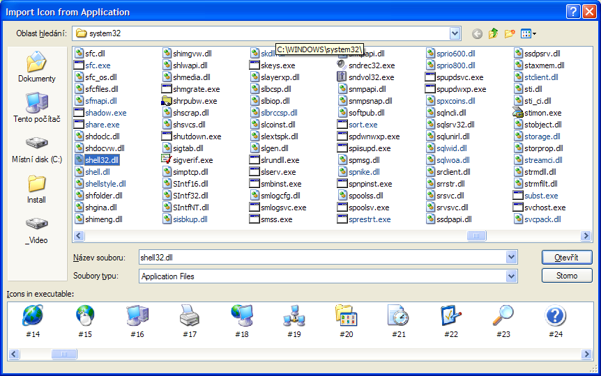 Extract icons from Windows applications in RealWorld Icon Editor