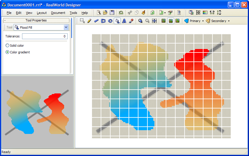Fill areas with gradient color/alpha in RealWorld Icon Editor