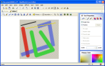 Drawing lines and polylines in raster image editor