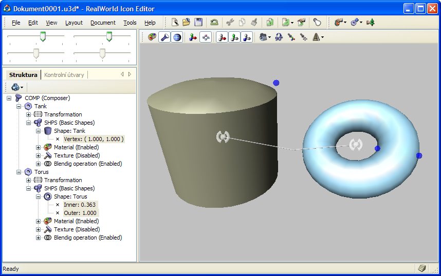 More basic 3D shapes - torus and tank